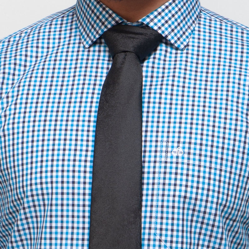 Shirt:Full Sleeve_Semi Fit_  Check_335#1