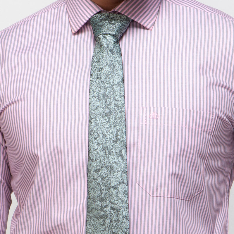 Shirt:Full Sleeve_Semi Fit_ Stripe_334#3