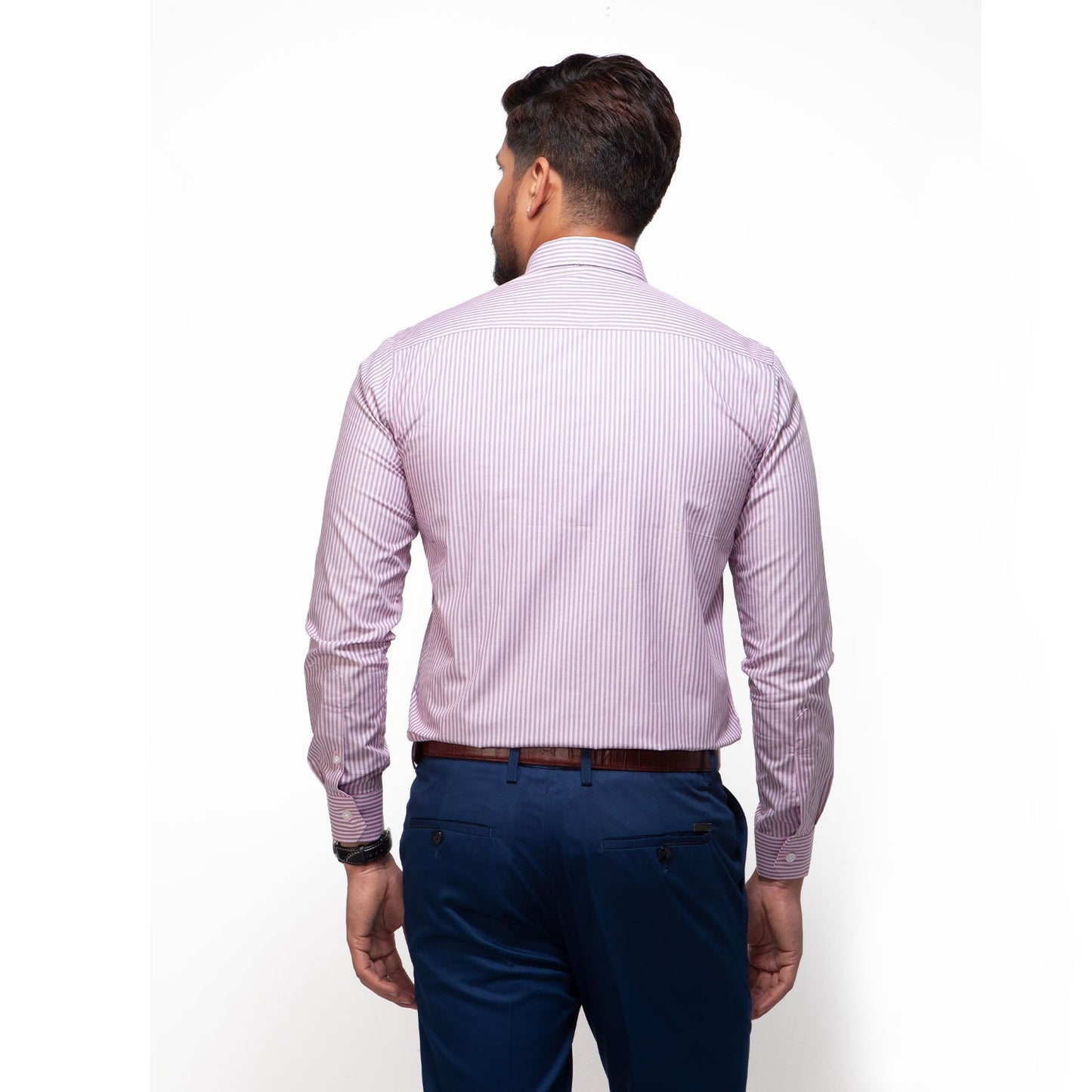 Shirt:Full Sleeve_Semi Fit_ Stripe_334#3