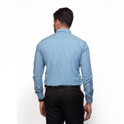 Shirt:Full Sleeve_Semi Fit_  Check_335#1