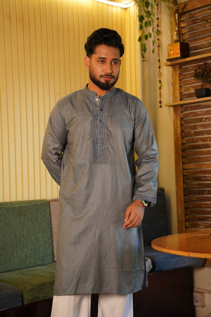 Zair's Punjabi - Charcoal Grey (+Free Pajama)