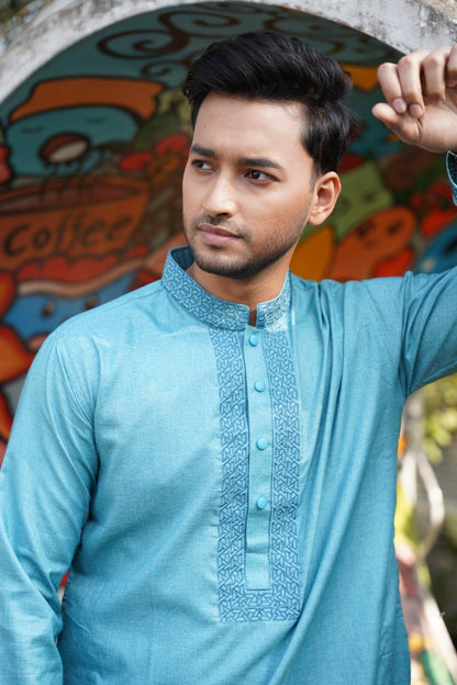 Zair's Punjabi - Ocean Teal