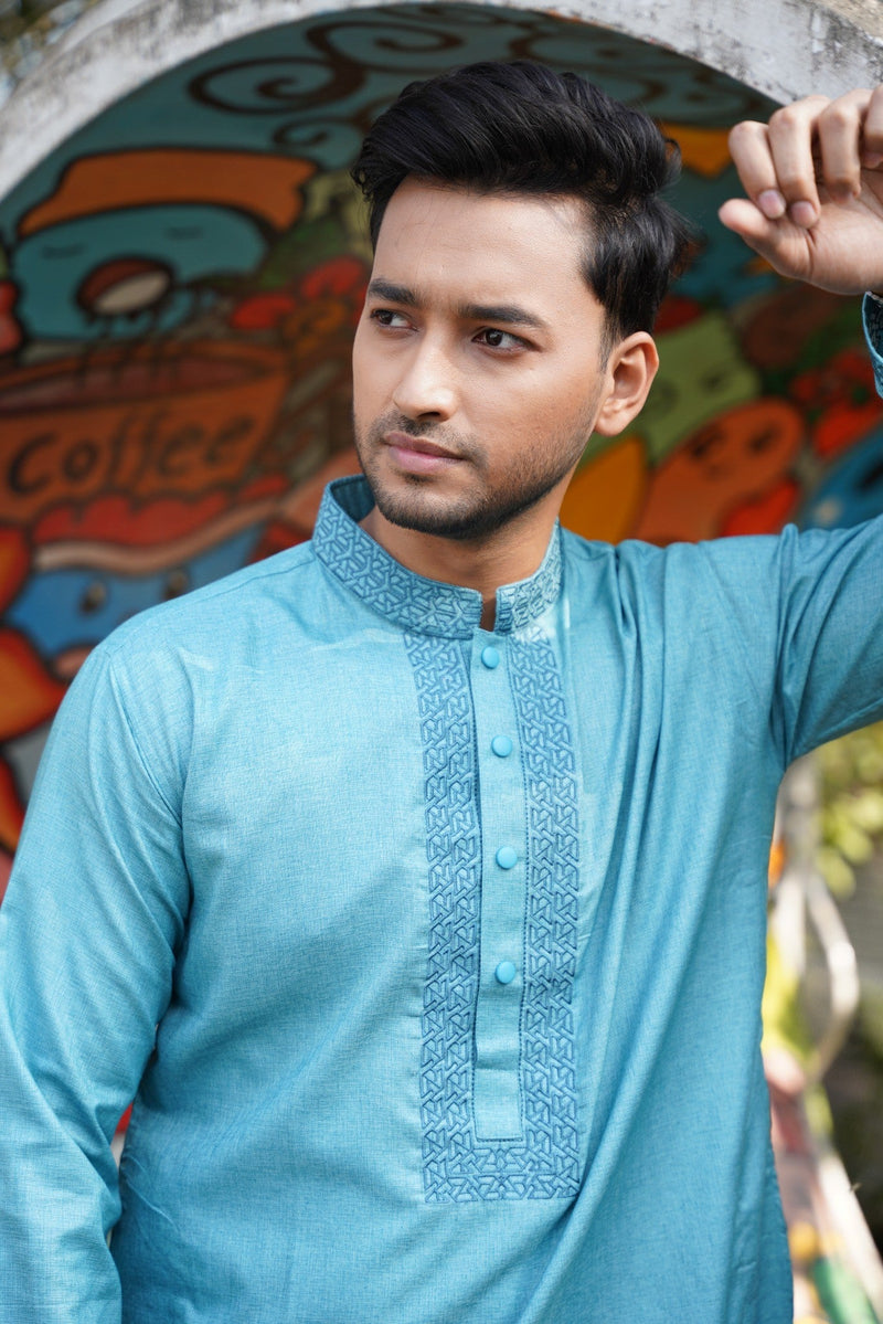 Zair's Punjabi - Ocean Teal
