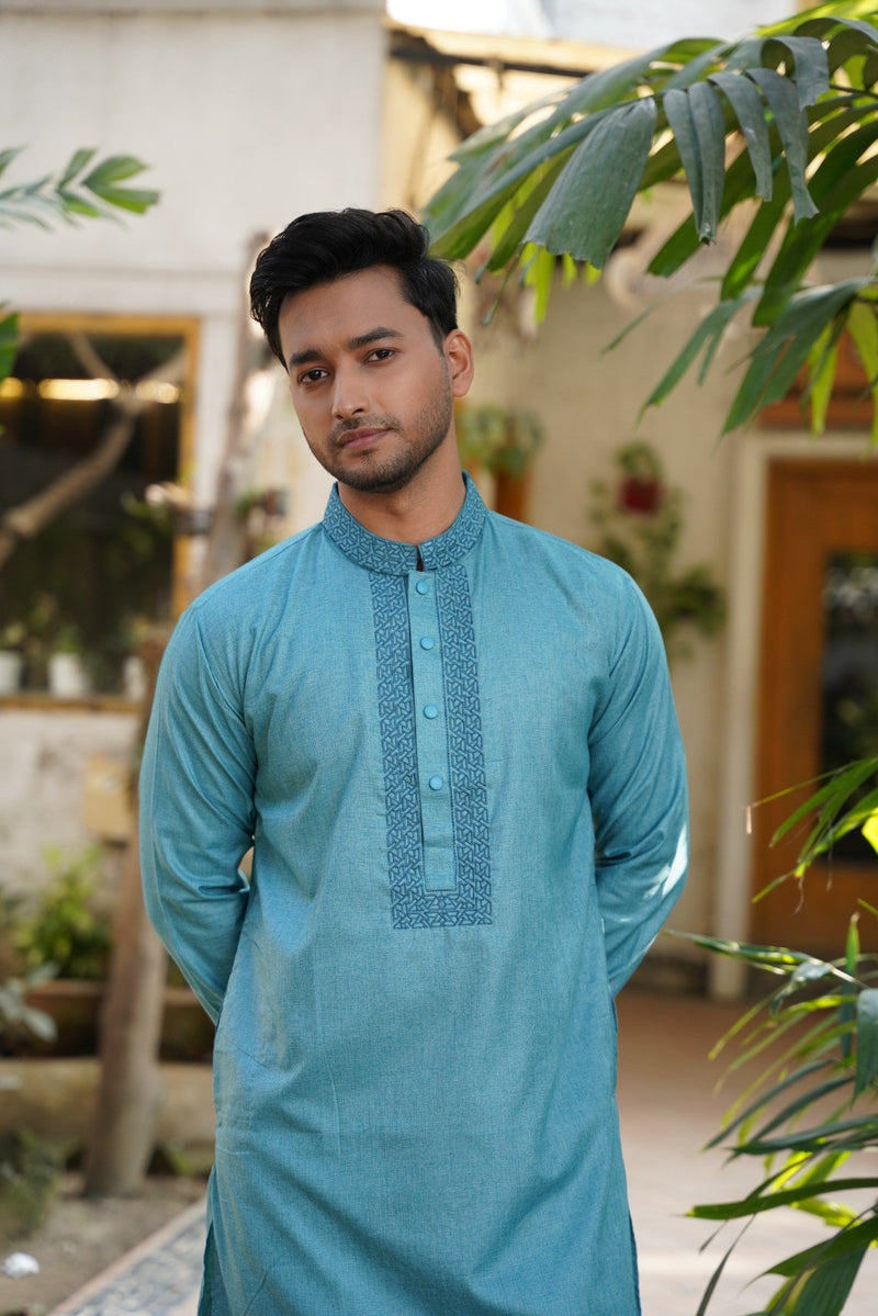 Zair's Punjabi - Ocean Teal