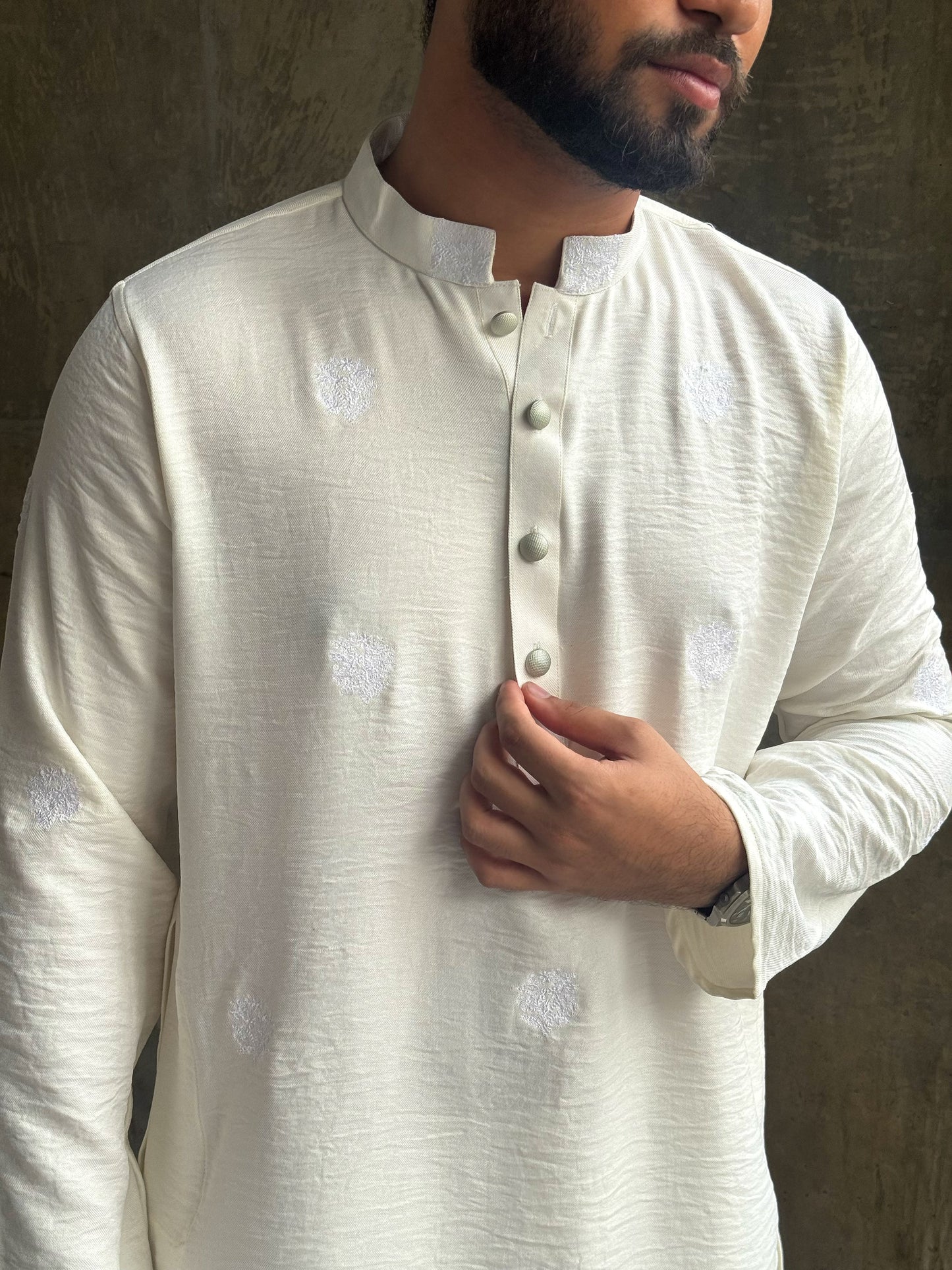 Zair`s Luxury Punjabi - The Artisan Blanc