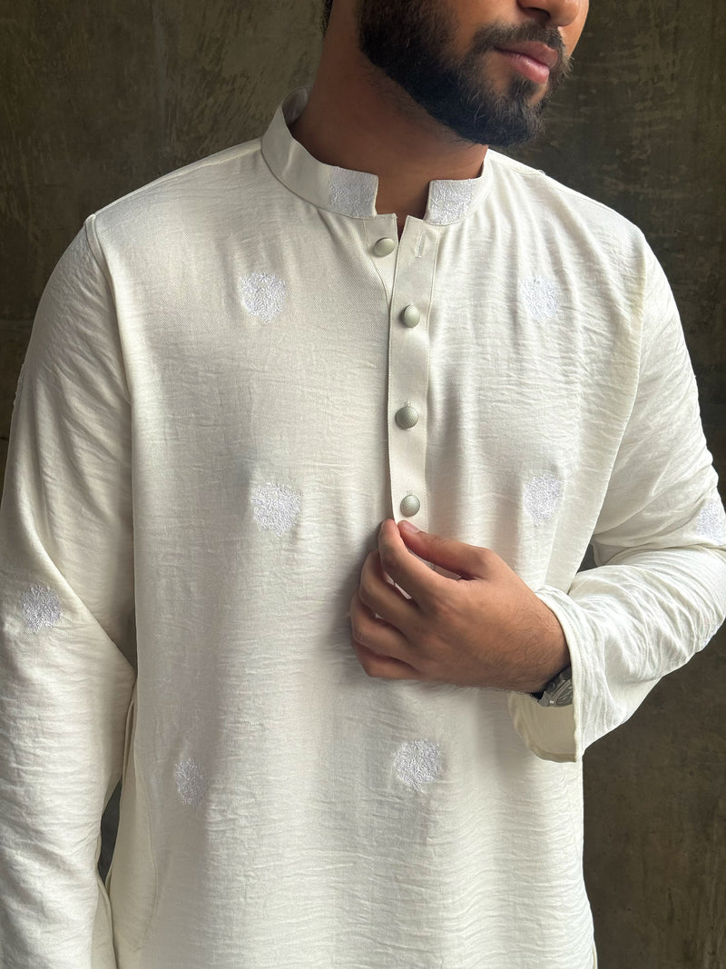 Zair`s Luxury Punjabi - The Artisan Blanc